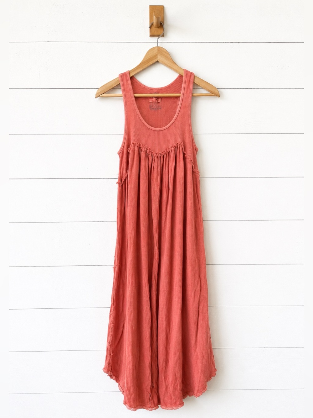 Urban Renewal Sleeveless Maxi Dress in Rust Coral
